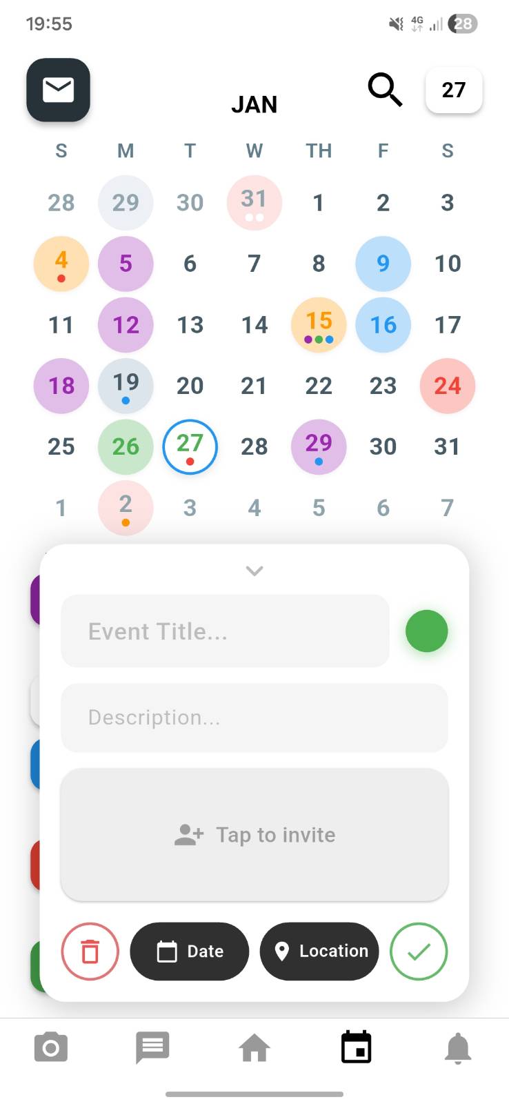 Create a new event